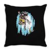frozen banana Throw Pillow