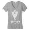 ghost poo Women's V-Neck T-Shirt