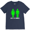 life is simple funny V-Neck Tee