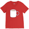 glass and coffee V-Neck Tee