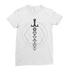 Dungeon Dice Sword T-Shirt Ladies Fitted T-Shirt