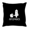 android robot spoof Throw Pillow
