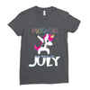 july born unicorns Ladies Fitted T-Shirt