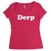 derp Women's Triblend Scoop T-shirt
