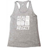 real men use 3 pedals Racerback Tank