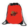 tropical santa Drawstring Bags