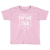 original parts vintage established 1958 perfectly aged Toddler T-shirt