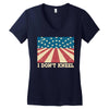 I Don't Kneel Women's V-Neck T-Shirt
