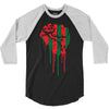 black power 3/4 Sleeve Shirt