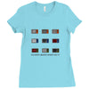 WE DON'T BELIEVE WHAT'S ON TV Ladies Fitted T-Shirt
