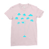 space invaders Ladies Fitted T-Shirt