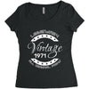 legendary vintage 1971 Women's Triblend Scoop T-shirt