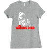 the walking dead tv show daryl dixon with bandana zombies Ladies Fitted T-Shirt