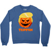 trumpkin funny donald trump pumpkin Crewneck Sweatshirt