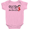 i'm that crazy girl who loves betty boop a lot Baby Bodysuit