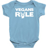 vegans rule Baby Bodysuit