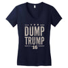 dump trump Women's V-Neck T-Shirt