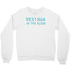 west ham in the blood retro style new Crewneck Sweatshirt