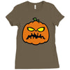 pumpkin zombie Ladies Fitted T-Shirt