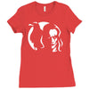 the crow die krahe horror Ladies Fitted T-Shirt