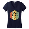 vintage sagittarius Women's V-Neck T-Shirt