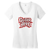 guitar hero logo Women's V-Neck T-Shirt