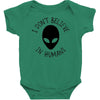 i don't believe in humans Baby Bodysuit