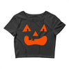 fun face pumpkin Crop Top