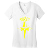 tees for the tesla museum! Women's V-Neck T-Shirt