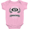 vintage quality without compromise 1975 aged to perfection Baby Bodysuit