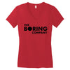 the boring company black logo Women's V-Neck T-Shirt
