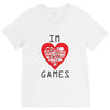 IM LOVE GAMES V-Neck Tee