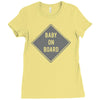 baby on board Ladies Fitted T-Shirt