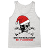 skull christmas Tank Top