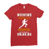 weekend forecast running Ladies Fitted T-Shirt