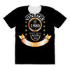 the birth of legend vintage est. 1980 premium quality aged to perfecti All Over Women's T-shirt