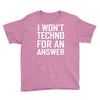 techno for an answer Youth Tee