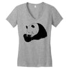 panda Women's V-Neck T-Shirt