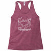 i am a stegosaurus Racerback Tank