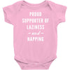 laziness and napping Baby Onesie