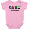 hello avengers Baby Bodysuit