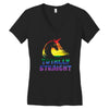 Totally Straight Lgbt Unicorn Women's V-Neck T-Shirt