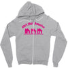 tribut t shirt john mellencamp   kleine rosa h&auml;user Zipper Hoodie