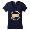 Little Peanut on the Way Women's V-Neck T-Shirt
