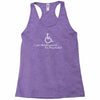 i am handicapped i'm psychotic Racerback Tank