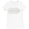 i'm with stupid Ladies Fitted T-Shirt