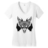 bat ornate Women's V-Neck T-Shirt