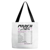 March Girl Facts Aries Tote Bags