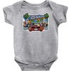 mens retro game out run, ideal gift or birthday present. Baby Bodysuit