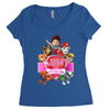 paw patrol birthday girl  aunt Women's Triblend Scoop T-shirt